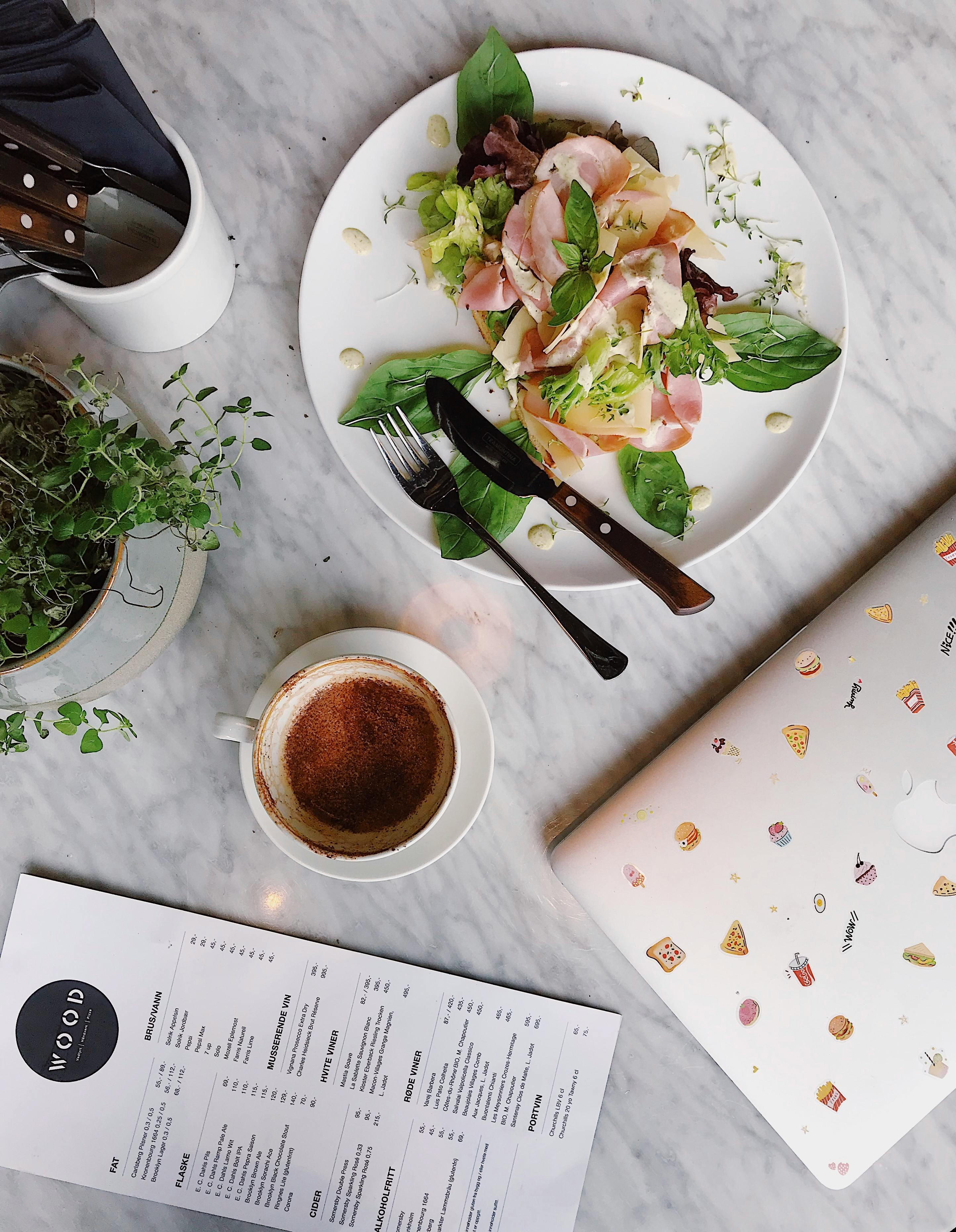 Fresh pastries, croissants and breakfast spread on tables